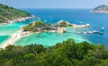 High Angle View of Koh Nangyuan Royalty Free Stock Photo