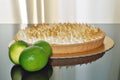 High Angle View Lemon Pie with meringue on top