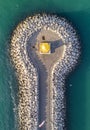 High angle view of a lighthouse Royalty Free Stock Photo