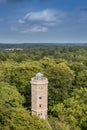 High Angle View of Lookout Tower on Bungsberg, Schleswig-Holstein, Germany Royalty Free Stock Photo