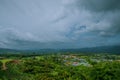 High angle view, major tourist attraction in Pai District, Mae Hong Son Province, Thailand