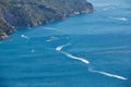 High angle view of Minori and Maiori, Amalfi coast, Italy