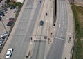 Motorists driving down Central London Road, UK