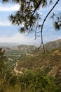 High angle view of mountains, Shimla, Himachal Pradesh, India Royalty Free Stock Photo