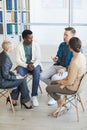 People in Support Group Circle Royalty Free Stock Photo