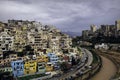 High angle view of the old buildings in Tripoli, Lebanon on a gloomy day Royalty Free Stock Photo