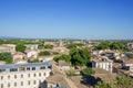 High angle view of the old cityscape in Avignon, France