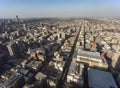 High angle view over Johannesburg city center, South Africa Royalty Free Stock Photo