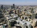 High angle view over Johannesburg city center, South Africa Royalty Free Stock Photo