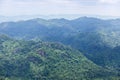 High angle view over tropical mountains from sud pandin cliff viewpoint at pa hin ngam national park in thai