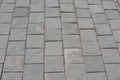 Grey outdoor paving shot from high angle Royalty Free Stock Photo