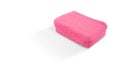 High angle view of pink bath sponge Royalty Free Stock Photo