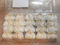 Boiled dumplings are traditional Asian homemade food. Taiwan food