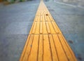 High angle view of road marking Royalty Free Stock Photo