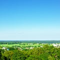 High Angle View Rural Landscape Royalty Free Stock Photo