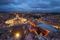 High angle view of Saint Peter& x27;s Square in Vatican City, Rome, Italy Royalty Free Stock Photo