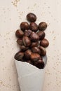 Chestnuts in a paper cone