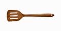 High angle view, Spatula wooden on white background.