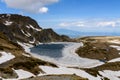 Bubreka or Babreka lake kidney shaped lake, Rila mountains, Bulgaria Royalty Free Stock Photo