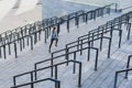 Young adult woman  running on sport training in city Royalty Free Stock Photo