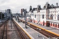 High angle of the Vladivostok railway station in Russia Royalty Free Stock Photo