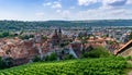 High anlge view of the beautiful old town of Esslingen am Neckar