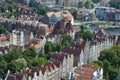 View over the city of Gdansk, Poland Royalty Free Stock Photo