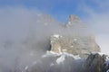 The high Austrian region of Dachstein, view from the Dachstein cable car station, Austria, Europe Royalty Free Stock Photo