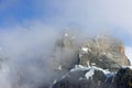 The high Austrian region of Dachstein, view from the Dachstein cable car station, Austria, Europe Royalty Free Stock Photo