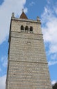 High bell tower of Cathedral of Gemona in Italy Royalty Free Stock Photo