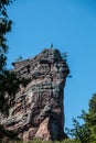 High and big rock for climbing and the blue sky Royalty Free Stock Photo