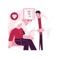 High blood pressure abstract concept vector illustration.