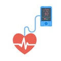 High blood pressure concept. Tonometr