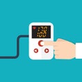 High blood pressure concept. Vector illustration Royalty Free Stock Photo