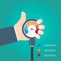 High blood pressure concept. Vector illustration