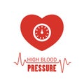 High blood pressure icon Royalty Free Stock Photo