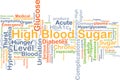 High blood sugar background concept Royalty Free Stock Photo