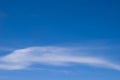 Cirrostratus clouds Cs on a blue sky Royalty Free Stock Photo