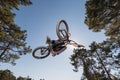 High BMX jump Royalty Free Stock Photo