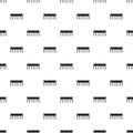 High bridge pattern, simple style Royalty Free Stock Photo