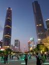 Scenery of high buildings in Guangzhou, China