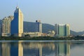 High building by the yuandang lake