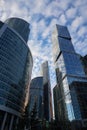 High buildings in Moscow City