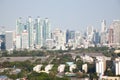 high buildings panorama downtown of Bangkok City Thailand