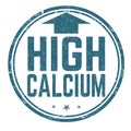 High calcium sign or stamp