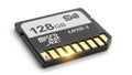 High capacity 128gb micro sdxc memory card with uhs-1 speed class Royalty Free Stock Photo