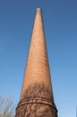 High chimney at blue sky Royalty Free Stock Photo
