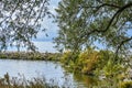 Fall Scenery at High Cliff State Park. Sherwood, WI Royalty Free Stock Photo