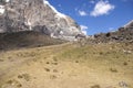 High cliffs of Cuyoc with snow on top