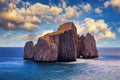 High cliffs of Mediterranean coast, \